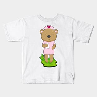 Bear Nurse Note Kids T-Shirt